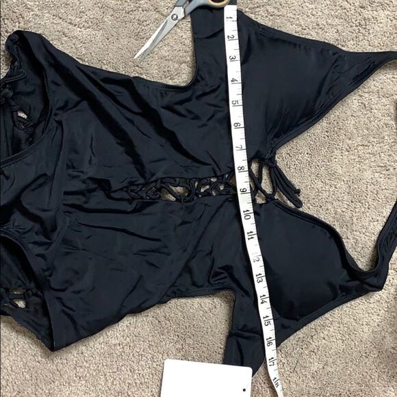 Ashley Graham sexy open back lace up swimsuit. NWT - Picture 8 of 8